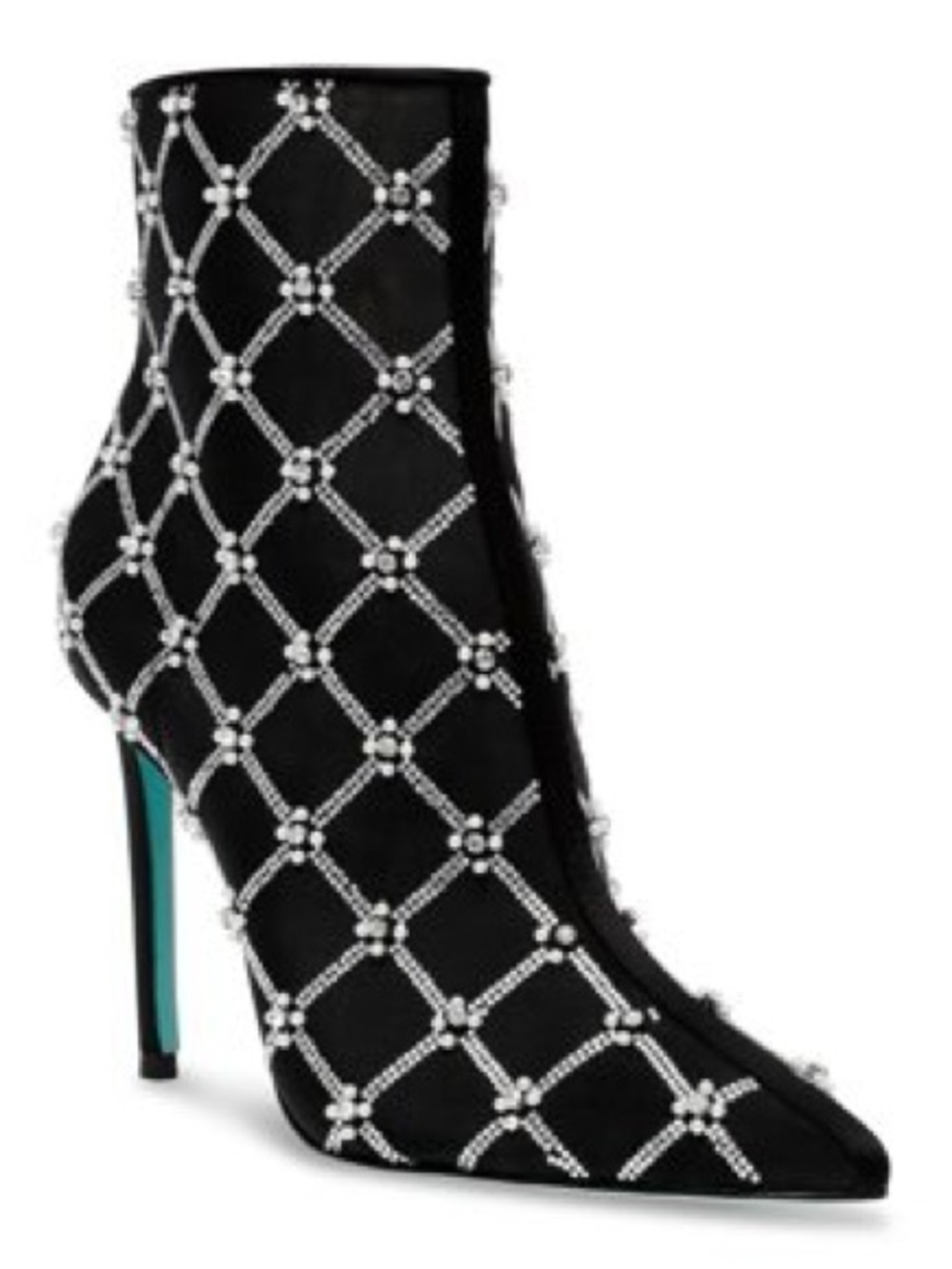 New without box Betsey Johnson Fin Bootie 10 womenBlack  back green never worn